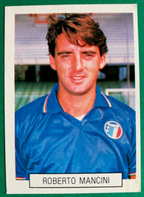 1990 Navarrete Italy World Cup FIFA Action #022 ROBERTO MANCINI Team Cromo