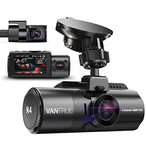 Dashcam voiture 3 objectifs VANTRUE N4 pour trajets en famille