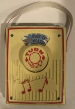 Vintage-Fisher-Price-Pocket-Radio-Music-Box, Pop Goes The Weasel, 1972