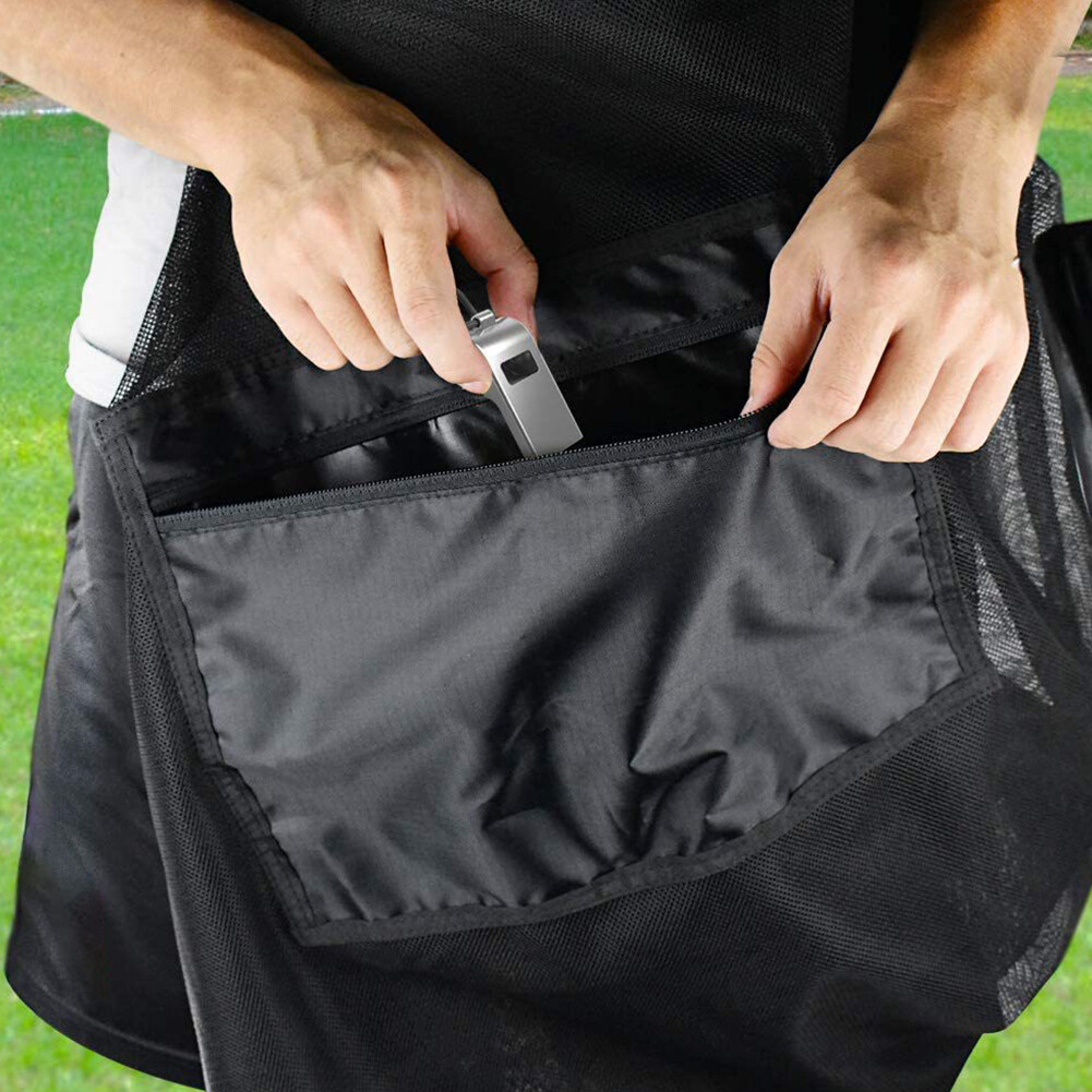 Waterproof Football Ball Bag Net Extra Large Storage With Zipped Pocket