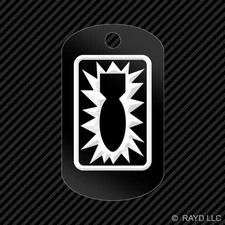 52nd Ordnance Group Keychain GI dog tag engraved many colors  eod