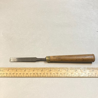 Vintage Hargraves Smith & Co. Tang Wood Chisel 1/2'' Blade Wood Handle USA