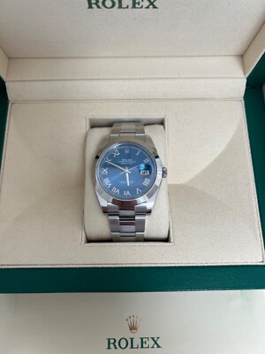 Rolex Datejust 41 Blue Roman