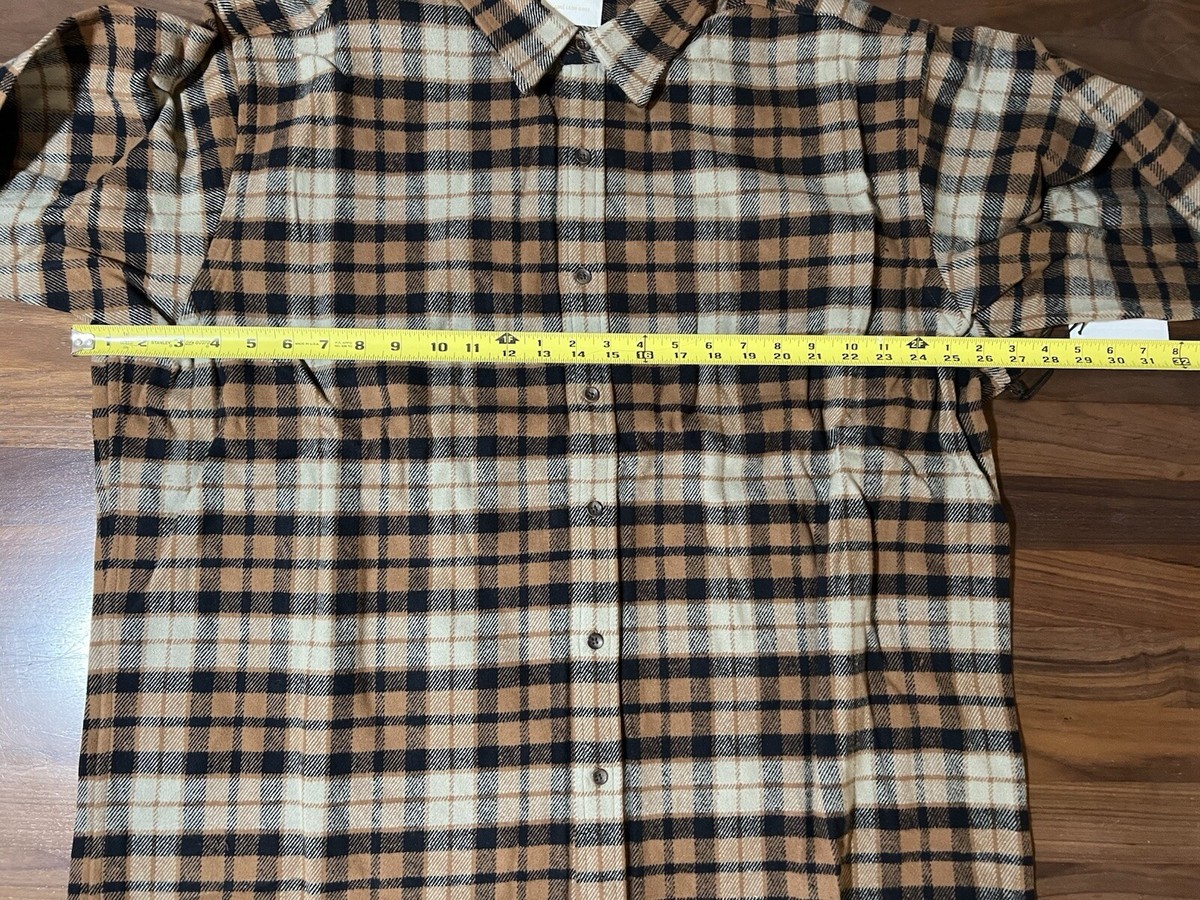 Aime Leon Dore ALD Brown Plaid Cotton Overshirt Size XL Aime Leon Dore ALD Brown Plaid Cotton Overshirt Size XL