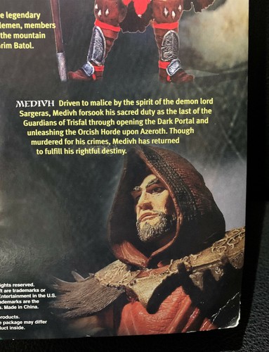 WarCraft Figur Medivh Serie 2 Toycom Neu OVP MISB Blizzard Yamato Guardian RAR - Picture 11 of 12