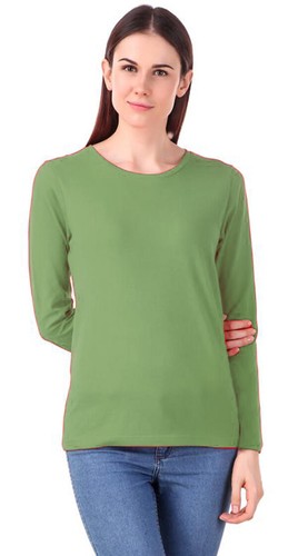 Women's Plain T-shirt Ladies Long Sleeve Scoop Neck T Shirt Top Plus Size 8-26.. - Picture 17 of 20
