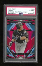 2020 Topps Finest Ichiro Marlins Red Refractor Rare SSp 2/5 PSA 10 Gem Mt Pop 1