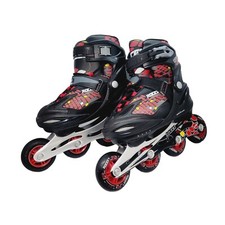 Roces Kid's 4-7 LAB Fitness Inline Skates Blades Black Red MP 230-255 adjustable