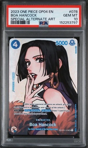 Boa Hancock SP PSA 10 One Piece English, OP01-078 Kingdoms of Intrigue OP04