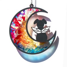 Dog Memorial Suncatcher, Dog Memorial Gifts for Loss of Dogs, Custom with Nam...
