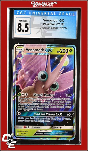 Venomoth-GX graded CGC 8.5 for sale on eBay