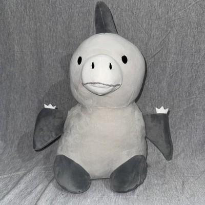 Greenbrier Gray Pterodactyl Plush Pillow Squishy Stuffed Animal 16 