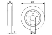 2X Bosch Bremsscheibe 0 986 479 A79 FüR Cruiser Chrysler PT Sebring JR Stratus 2