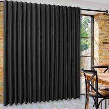 DWCN Privacy Room Divider Blackout Curtain - 144W x 84L Pack of 1 , Black