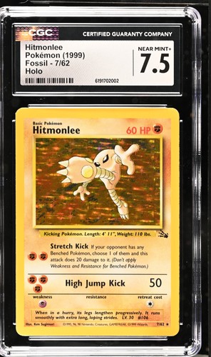 Hitmonlee (Unlimited) graded CGC 7.5 for sale on eBay