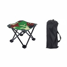 Sgabello Pieghevole a Forbice Tasca Portaoggetti Seduta Portatile Impermeabile
