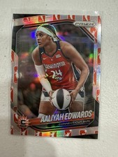 2025 Panini Prizm WNBA #94 Aaliyah Edwards WNBA Logo Prizms