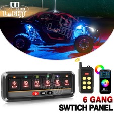 Wireless Remote 6 Gang RGB Switch Panel Circu...