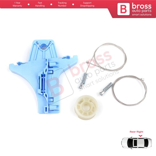 Window Regulator Set Rear Right for VW Jetta MK6 A6 IV 2010-2018 162 163 AV2 AV3 - Afbeelding 1 van 10