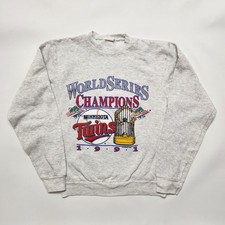 90s Vintage MBL World Series Champions Minnesota Twins Sweatshirt (XS/S)