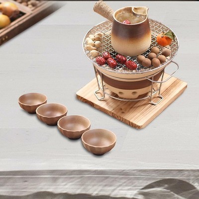 4-teiliges Keramik Teetassen-Set Kaffeetasse Mehrzweck traditionelle Blütenblattform