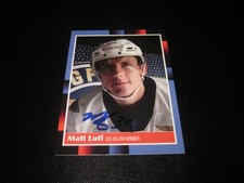 MATT LUFF SIGNED AUTOGRAPHED 2025-2026 SPRINGFIELD THUNDERBIRDS CARD # 1