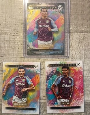 Topps Inception UCC Morgan Rogers /199 und 2 Base  Ollie Watkins x Ian Maatsen