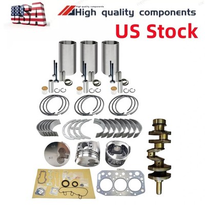 3TNV70 Rebuild Kit+crankshaft for Yanmar Engine John Deere Gator XUV 850D