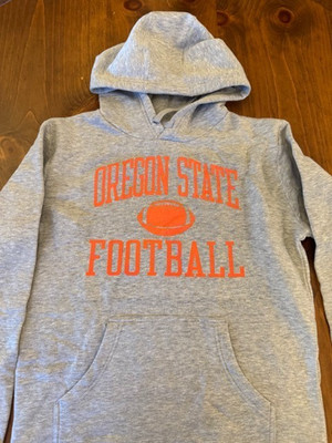 Fanatics Oregon State Beavers Hoodie Mens Medium Gray Pullover Sweatshirt New