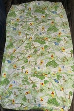VTG Winnie The Pooh  Friends Fitted Crib Sheet 28x52 Made In USA Disney