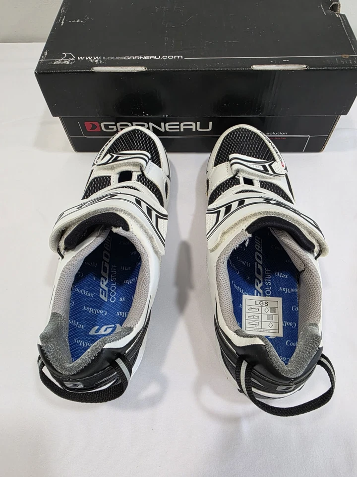 Zapato de ciclismo de carretera Louis Garneau Tri Lite blanco talla 40 unisex Foto 4 de 4