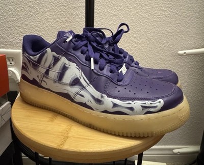 Nike Air Force 1 QS Purple Skeleton - Size 10.5 No Box