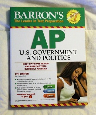 Barron's AP U.S. Government and Politics with CD-ROM, Lader M.S. Ed., Curt, Good