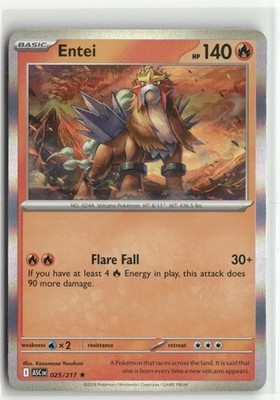 Entei 025/217 Holo Ascended Heroes Pokemon TCG NM | eBay