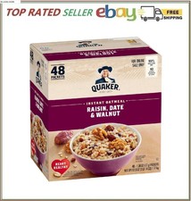 Quaker Instant Oatmeal, Raisin, Date and Walnut, Individual Packets, 1.30 Ounce