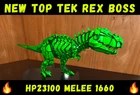 New top tek rex green hp23100 melee 1660 Ark Survival Ascended  PVE PS5/XBOX/PC