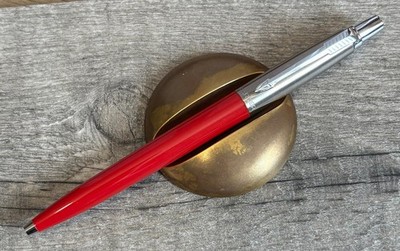 Vintage c1960s Made in England - Parker Jotter Kugelschreiber Bright Red #BP93