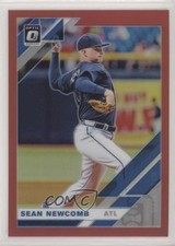 2019 Panini Donruss Optic Red Prizm 50/60 Sean Newcomb #117 7m3