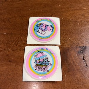 Vintage 1980s My Little Pony Puffy Stickers Pair Unused Hasbro