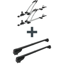 Dachträger + Fahrradträger für 2 Fahrräder - für Audi A4 Avant Typ 8K/B8 Kit