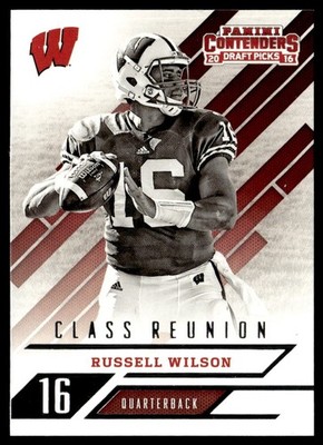 2016 Panini Contenders Draft Picks Class Reunion Russell Wilson Wisconsin