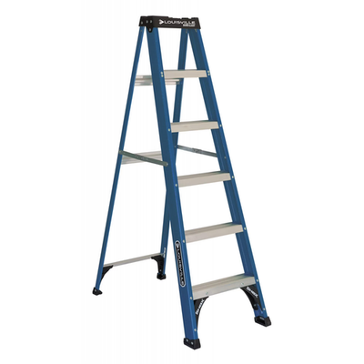 #ad #ad Louisville Ladder 6 #x27; Fiberglass Step 10#x27; Reach 225 lbLoad CapacityW 3217 06 $71.54