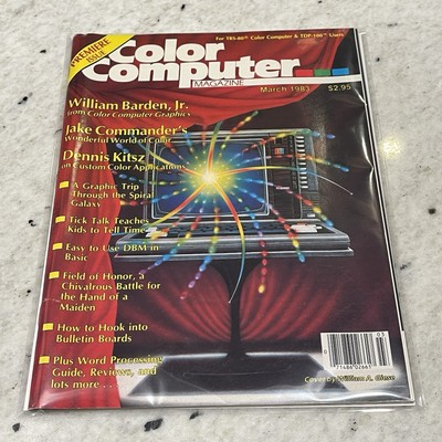 Rare Premiere Issue COLOR COMPUTER Magazine March 1983