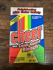 Vintage Cheer With Color Guard Bleach Sample Size Detergent 3.8 oz Box