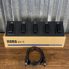 Korg EC5 5 Button Multi Function Keyboard External Controller Footswitch