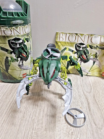 LEGO Bionicle Keelerak Visorak 100% complete with canister and instructions