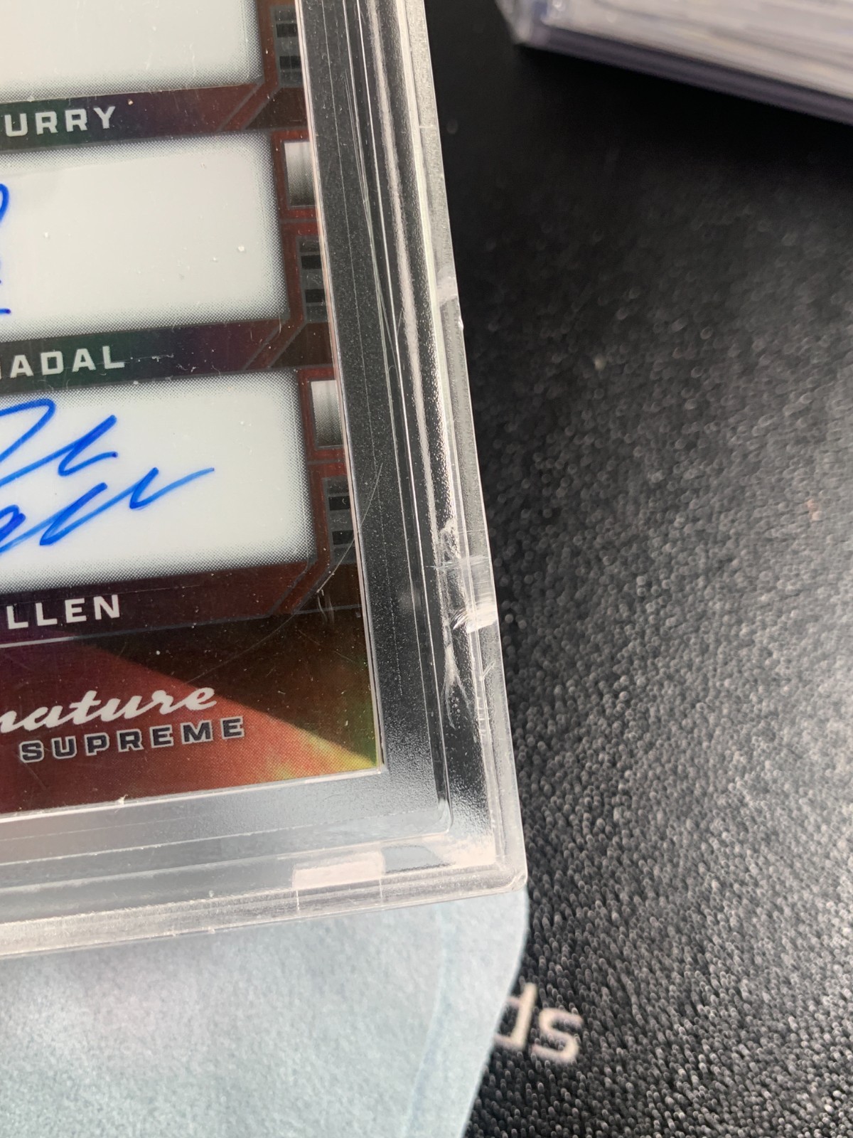 2024 Leaf Messi/Curry/Nadal/Josh Allen CLear Tie-Dye 1/1 Auto view 3