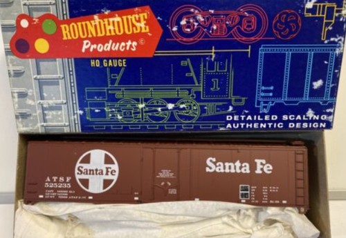 Roundhouse 1273 HO Santa Fe 50""'' Enchufe Puerta Caja Coche Kit | Zustand: New
