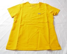 Figs Women's V Neck Catarina One Pocket Scrub Top EJ3 Light Gold Small