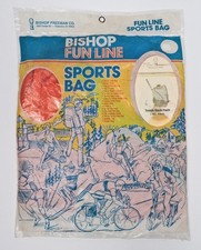 Vintage Tennis Sports Bag Back Pack Fun Line Orange 111508 NOS Bishop Freeman